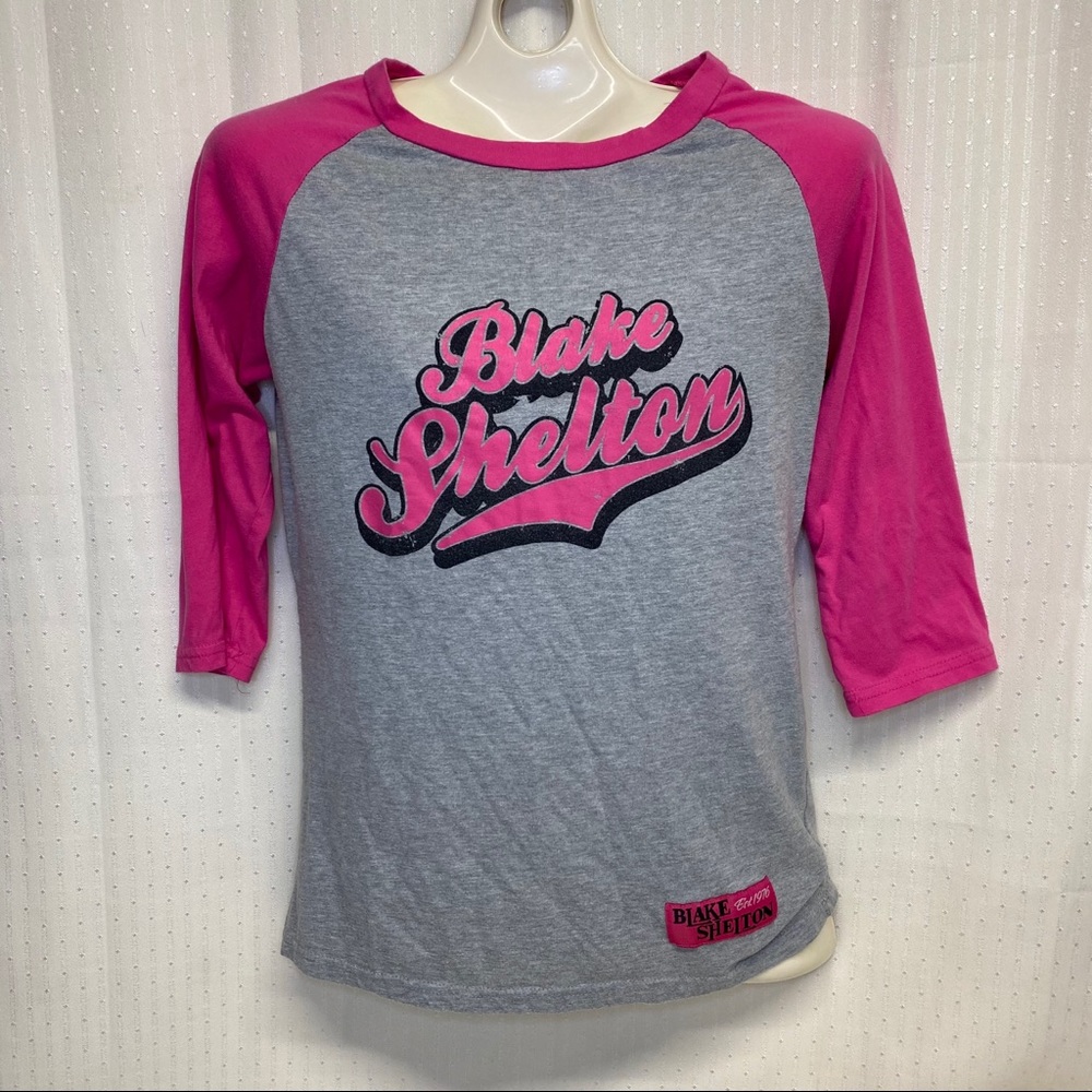 EUC Blake Shelton Concert baseball jersey sz M